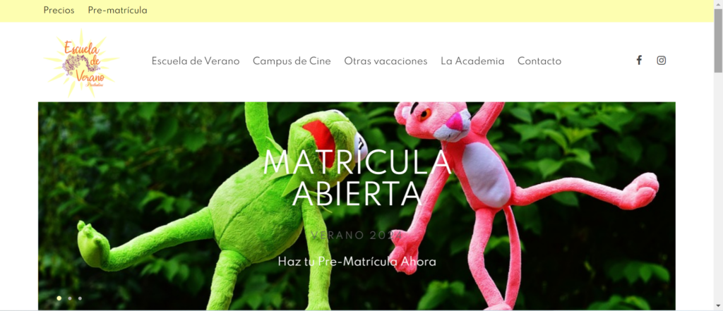 Escuela de verano en Mutxamel Página web para escuela de verano en Mutxamel