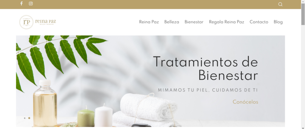 Reina Paz Página web para Reina Paz
