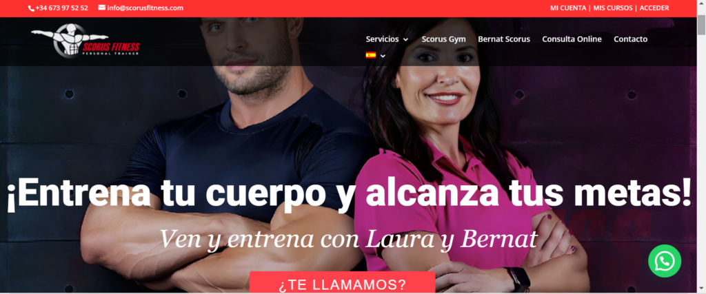 Scorus Fitness Página web para Scorus Fitness