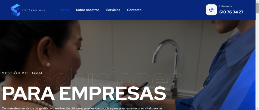 Gestaguas Página web para Gestaguas